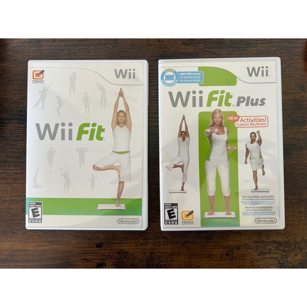 Nintendo Wii Fit and Wii Fit Plus Game Bundle for Wii Console 2-Pack